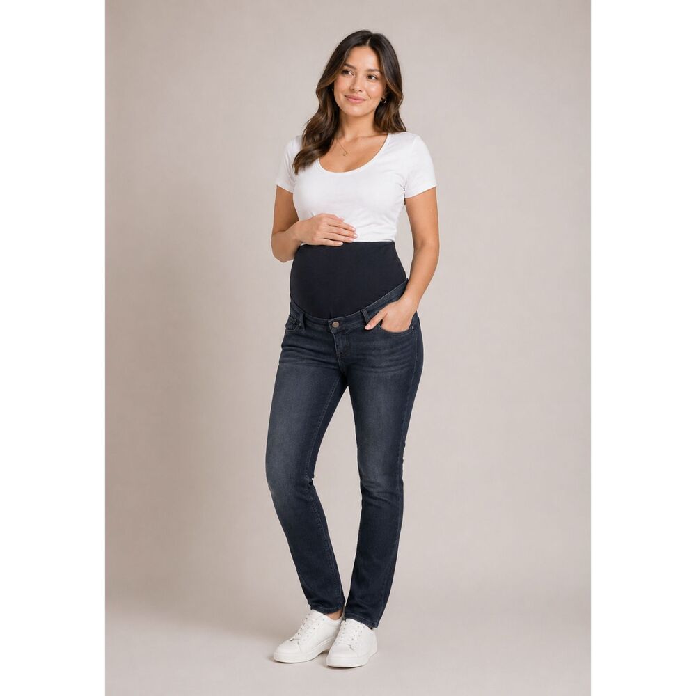 Permanent Black Full Panel Maternity Pants 10